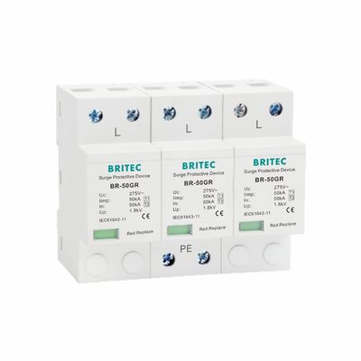 10/350μs タイプ1 超電圧停止装置 50KA 防雷装置 プラスチック