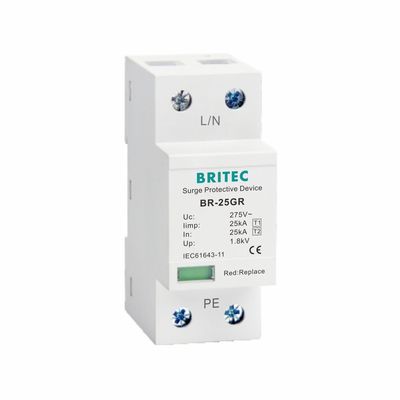25kA クラスI タイプ1 サージ保護デバイス 雷保護 Uc 150V 275V 320V T1