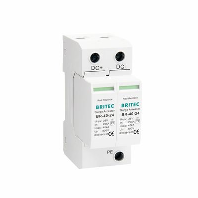 BR-40 24タイプ2 PVサージアレスタ 36V保護および5年保証 ソーラーシステム タイプ2 DC SPD