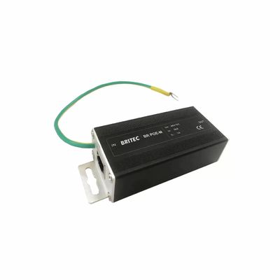 BR-POE-M 48V RJ45 サージ保護 イーサネットサージプロテクター POE Power Over Ethernet データサージプロテクター POE ギガビット 1000mbps Rj45 イーサネット アウトドアサージプロテクター 工業用ネットワークアウトレット メタル
