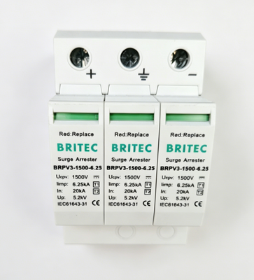 BRPV3-1500-6.25 DC SPD 超電圧防護装置 太陽光DC SPD DC SPD ウェンショウアストラスター 1500v 3ポール SPD DC 500v t1 t2 SPD タイプ 1 価格