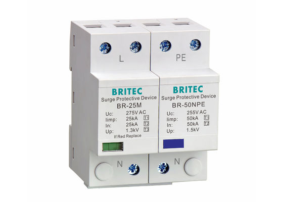 低電圧AC電源雷保護用25KA B + Cシリーズサージ保護デバイスSPDサージサプレッサー