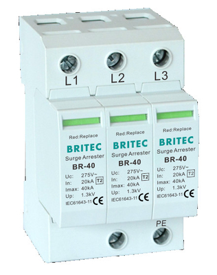 BR-40 3P+1 超電圧保護装置 雷検保護 18mm 超電圧保護