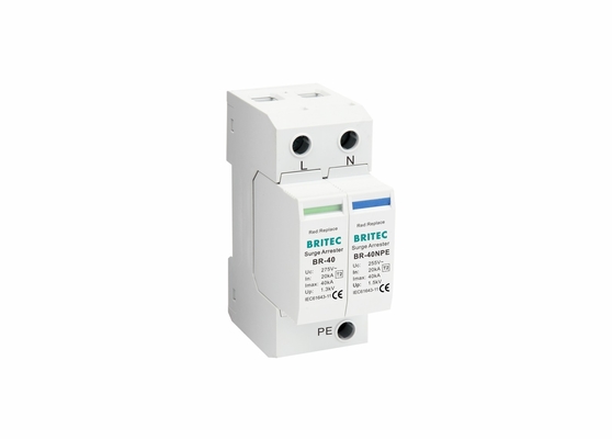 TVSS 150V/275V/320V/385V/440V 40KA ディン 電鉄 電源 防電 超電圧 単相