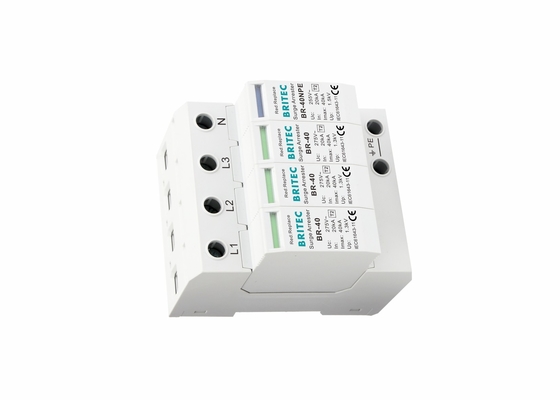 40kA プラグイン可能なMOV SPD Type 2 超電圧保護 視覚状態表示