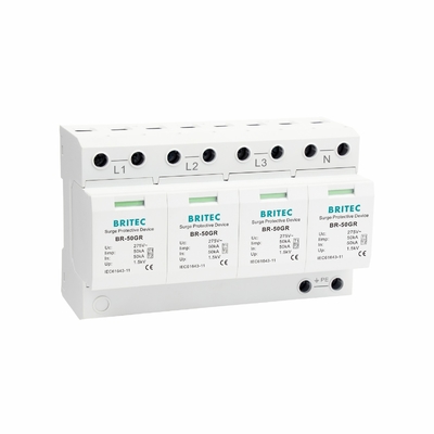 TUV BR-50GR 5kA 超電圧保護装置 3 段階 Spd タイプ 1 雷止め器 臨時電圧超電圧抑制