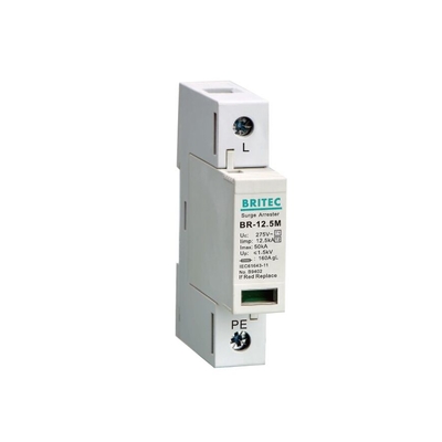 BRITEC BR-12.5M 2P 12.5kA 単相 Spd 避雷器サージ保護装置雷プロテクター