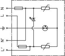 LED路灯のための275V 10kv 6kv Spd電圧上昇防止装置