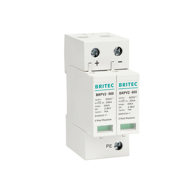 BRPV2-600 2 Mod 600V ソーラーフォト PV Spd DC オーバージェス 保護装置 太陽光 spd dc600v pvオーバージェス arrester