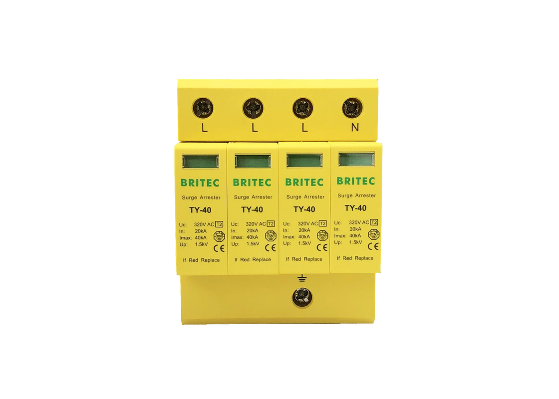 4P 40KA AC 防雷 3 段階 超電圧保護 クラス C IP20