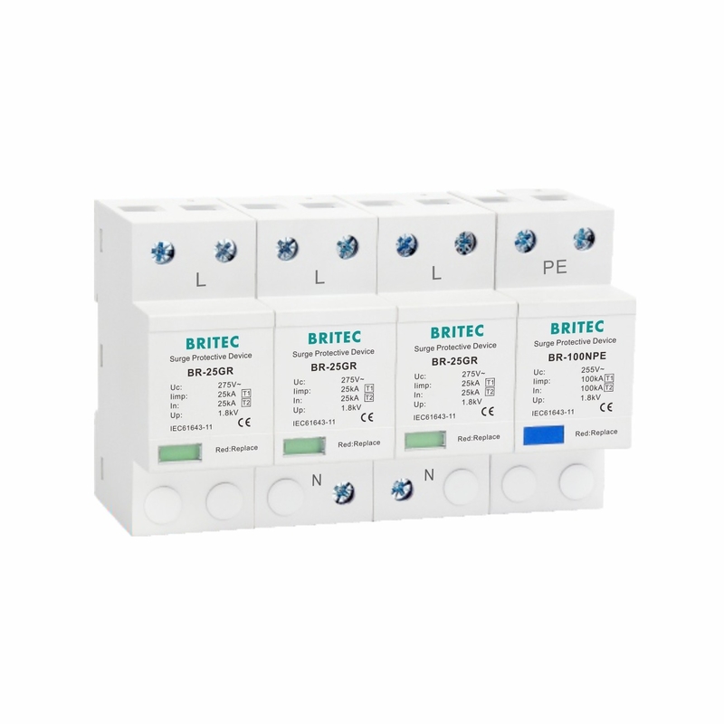 25KA 3P+NPE T1 I クラス 超電圧保護具 1 タイプ 高エネルギー SPD