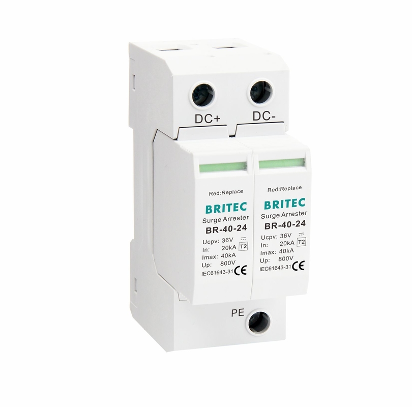 BR-40-24 DC SPD オーバージェス保護装置 DCオーバージェス抑制器 40kA Pvオーバージェスアレスター DC 24vオーバージェス保護器