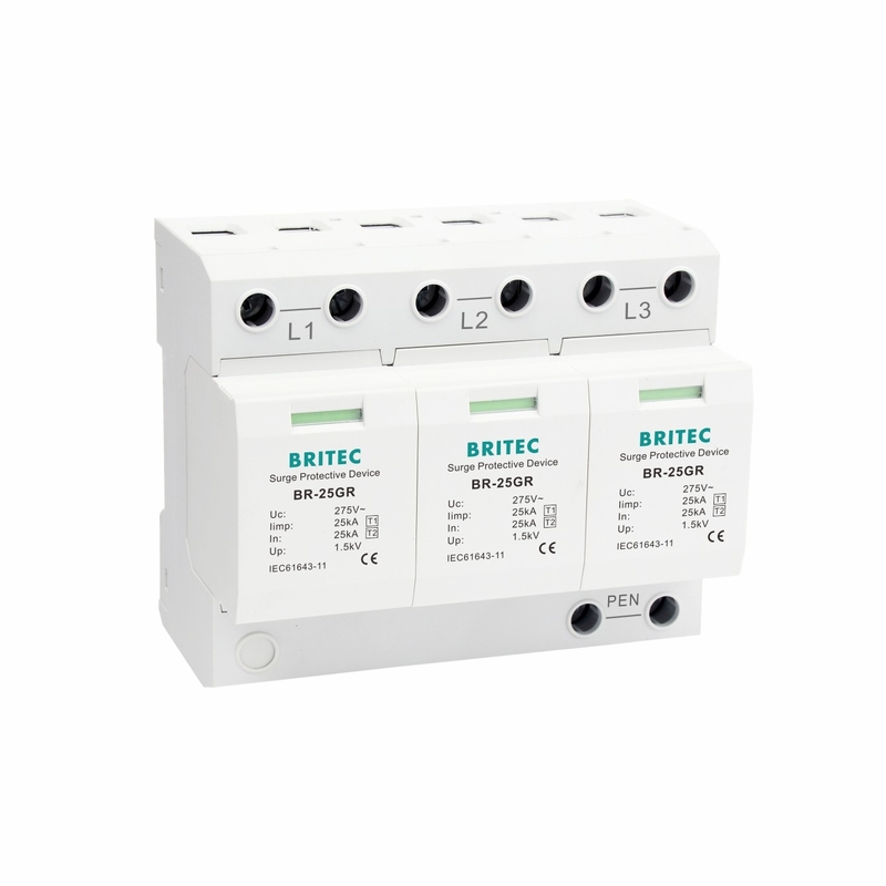 BRITEC Spd 超電圧保護器 BR-25GR 3P 25kA 3相型 1級1超電圧保護器 スパークアストラー
