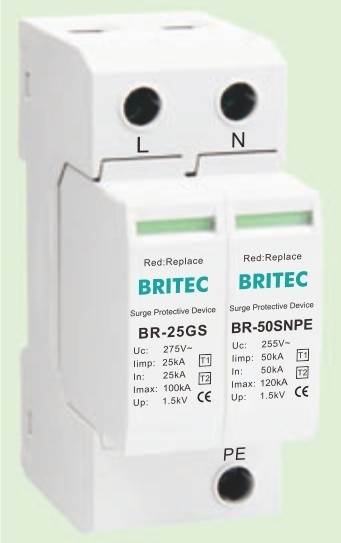 BR-25GS 1+1 spd t1 25ka 超電圧保護 雷電圧保護 スパークギャップタイプ spd