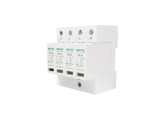 ACタイプ2三相電光証拠のサージ・プロテクターの20kA/4P電源SPD