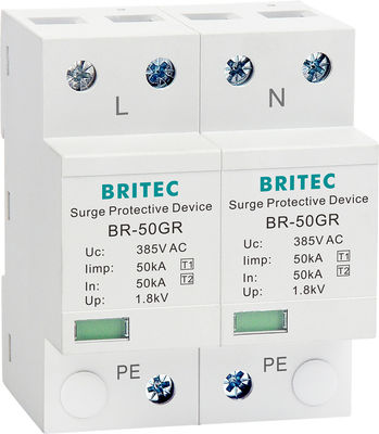 BRITEC 50kA TUV/CE/ROHS認証 サージ保護デバイス 10/350波形 雷保護器 SPD