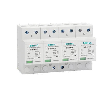 BR-25GR 4P I級タイプ 1 オーバー・オーバー・アレスタ SPD 雷保護器 スパークギャップ spd タイプ1 4p ac spd オーバー・プロテクター