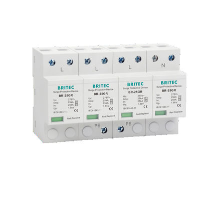三相BR-50GR 275 3P SPD ACタイプ1のサージの回線保護装置の避雷器T1のT2