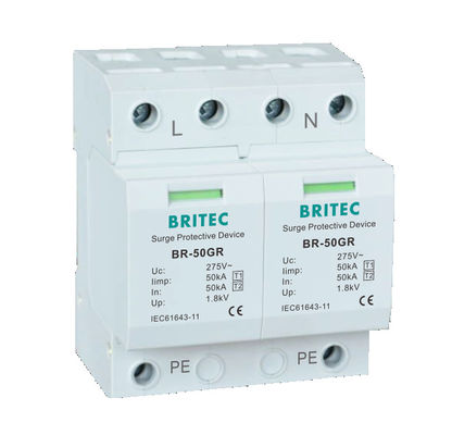 BRITEC BR-50GR 3P タイプ 1 避雷器 50ka サージ保護デバイス spd t1 t2 ac