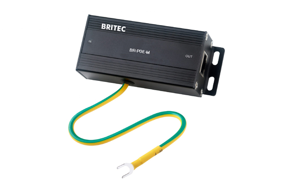 BR-POE-M イーサネット接続 RJ45 サージ保護 Poe イーサネットサージプロテクター 雷ネットワーク POE ギガビット 1000mbps Rj45 イーサネット アウトドアサージプロテクター 工業用ネットワークアウトレット 金属ハウジング