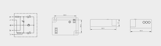 BRLED-08AST-10 照明用サージプロテクター 10kA LED街路灯 静電気保護 LED照明システム LED街路灯