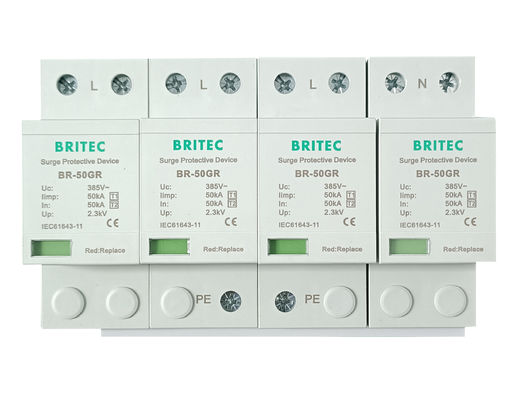 BR-50GR 4P AC 照明保護 防波装置 タイプ 1 防波装置 Spd spd t1 t2 タイプ 1 防波装置