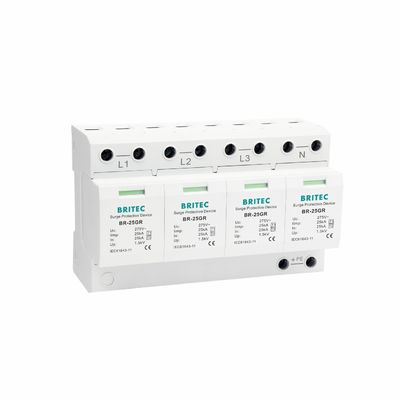 タイプ1 サージ保護デバイス SPD 25kA サージ保護 DINレール 35mm 取り付け
