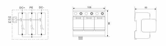 BRPV3-1000-20 DC SPD インバーター オーバージェスプロテクション PVオーバージェスプロテクション デバイス オーバージェスフィルター