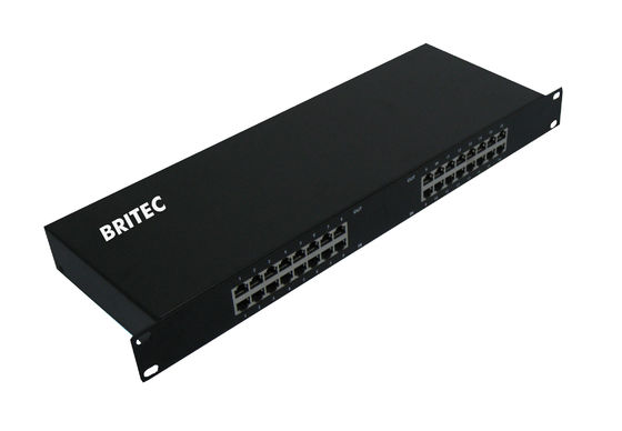 BRRJ45L-16R 1000Mbps/100Mbps RJ45 オーバージェスプロテクション ネットワークラックマウント エスネットオーバージェスプロテクション エスネット雷保護