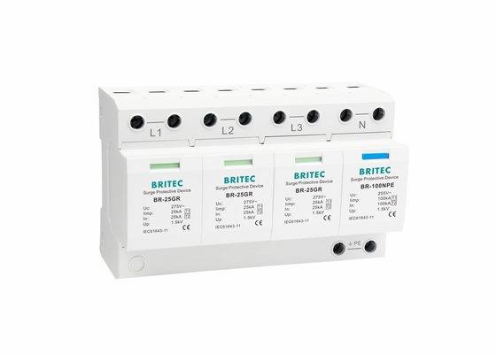 25KA 防雷 超電圧 サーモプラスティック 3 段階 超電圧 保護