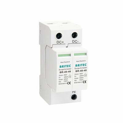 BR-40 24 カメラ DC SPD オーバージェス 保護装置 アース オーバージェス 保護 Dc SPD 2 タイプ セキュリティ 監視 DC パワーオーバージェス 保護