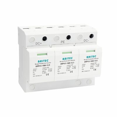 BRPV3-1500-6.25 PV電波突発停止モジュール 3 保護装置 タイプ 1+2 PV電波突発停止 ソーラーパワーシステム spd 1500v dc t1 t2 Solar Dc Spd pv電波突発停止 タイプ 1+2 PV電波突発停止