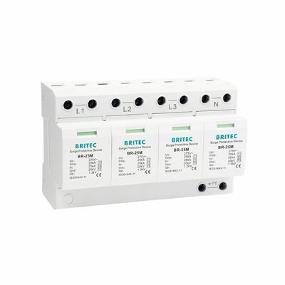 BR-25M 3+1 150V 275V 320V 440V 超電圧防護装置 超電圧防護タイプ1 SPD 提供者 三相電圧防圧器 Überspannungsableiter