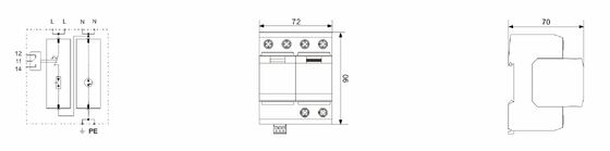 IEC 61643-11 に準拠するSPD電源突発防護装置