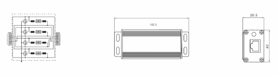 BR-POE-M RJ45 ネットワーク用の公称電流 3kA DIN レール取り付けおよび IP20 保護を備えた POE サージ プロテクター テレコム産業用 SPD メーカー