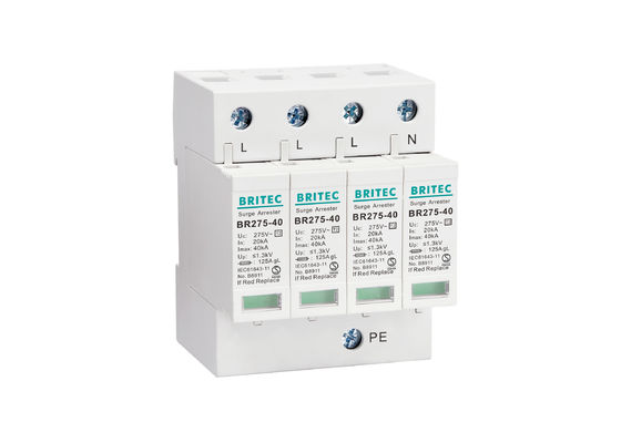 40kA三相AC SPD電気製造業者のプラスチック雷防止装置