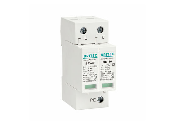 単一フェーズのタイプ2のサージの防御装置電光サージの防止装置