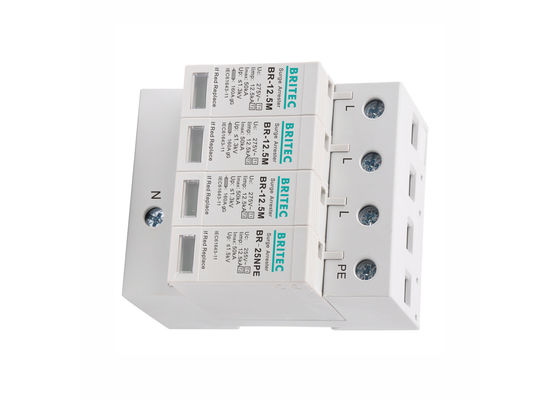 コンパクト 12.5kA クラスB+C 三相サージアレスタ SPD (DINレール取付用)