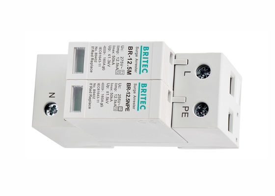 クラスB + C 超電圧保護具 12.5kA Iimp 275V AC T1 + T2 超電圧保護具 SPD