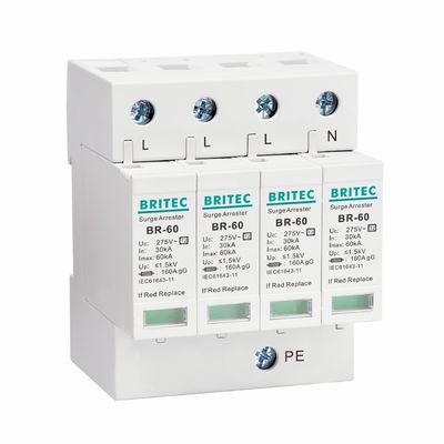 BR275-60 2P 2P ac SPD 60kA 2P 単相サージ保護デバイス (SPD) サージアレスタ サージ保護デバイス