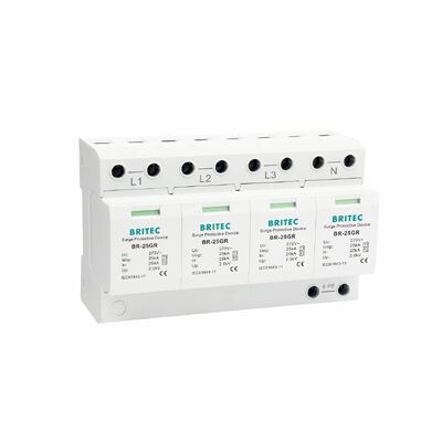 工業用および商業用電気システム用型1級B型SPD電圧保護装置25KA 4P