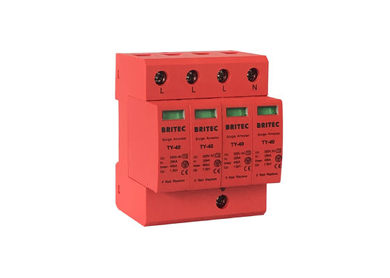 BRITEC TY -40のタイプ2のサージの防御装置320Vのタイプ2のサージの防止装置