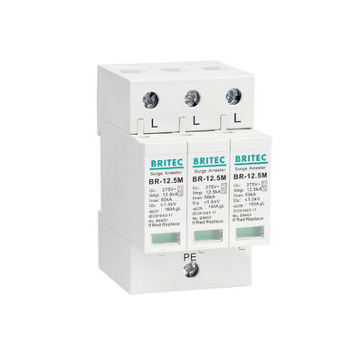 BR-12.5M 3P タイプ 1 12.5kA 3相電圧過剰保護装置 SPD 拘束器 12.5ka 電圧過剰抑制器 工業用